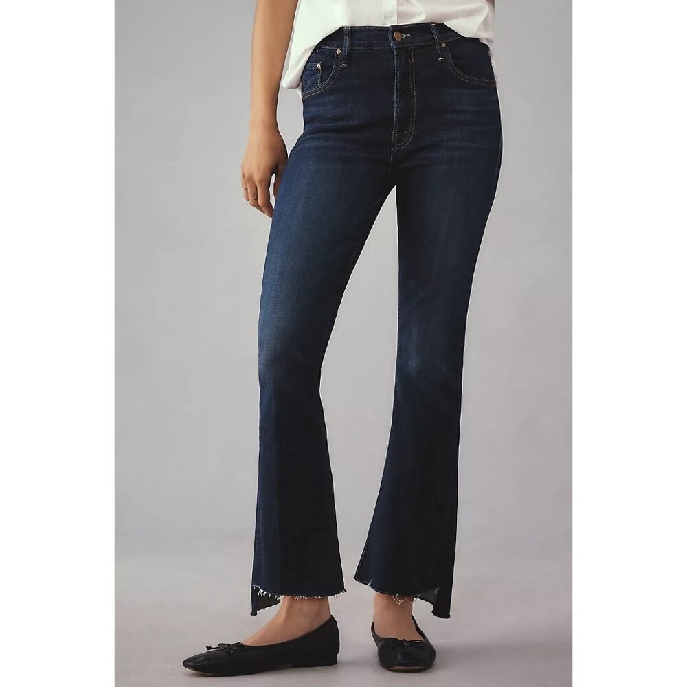 Anthropologie MOTHER The Insider Crop‎ Off Limits Wash Jeans Size 26